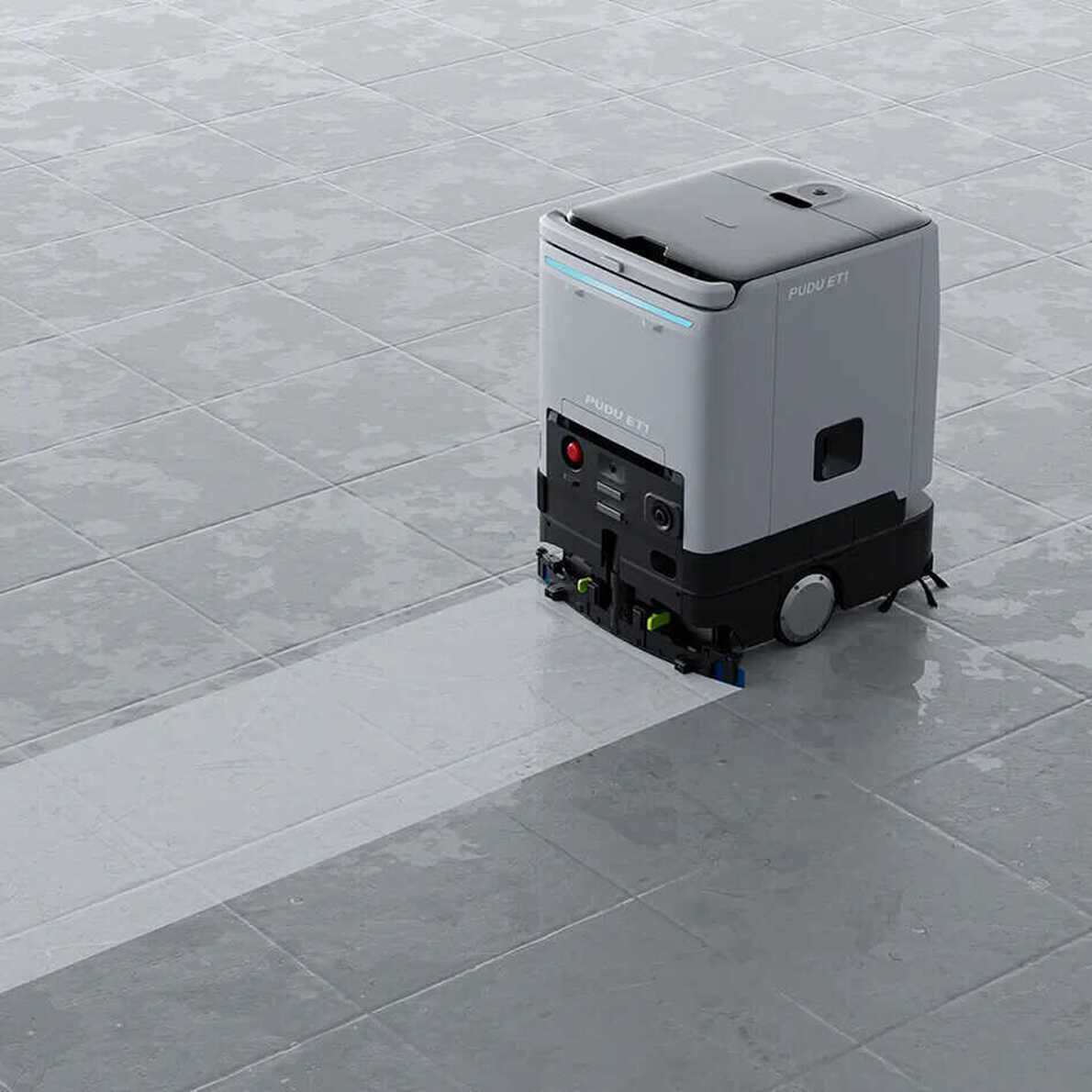 PUDU ET1 | Robot autolaveuse compact 4-en-1 à IA embarquée Autolaveuse robot