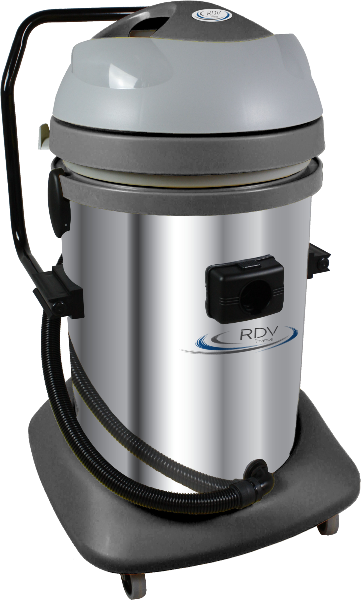 Aspirateur eau & poussières 3600 watts - Cuve inox - Cuve 77L - 3 moteurs Aspirateur professionnel