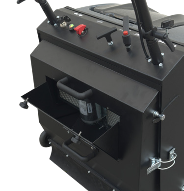 Balayeuse autotractée a batterie spéciale terrain de padel - S620P Balayeuse à moteur électrique autotractée ou autoportée